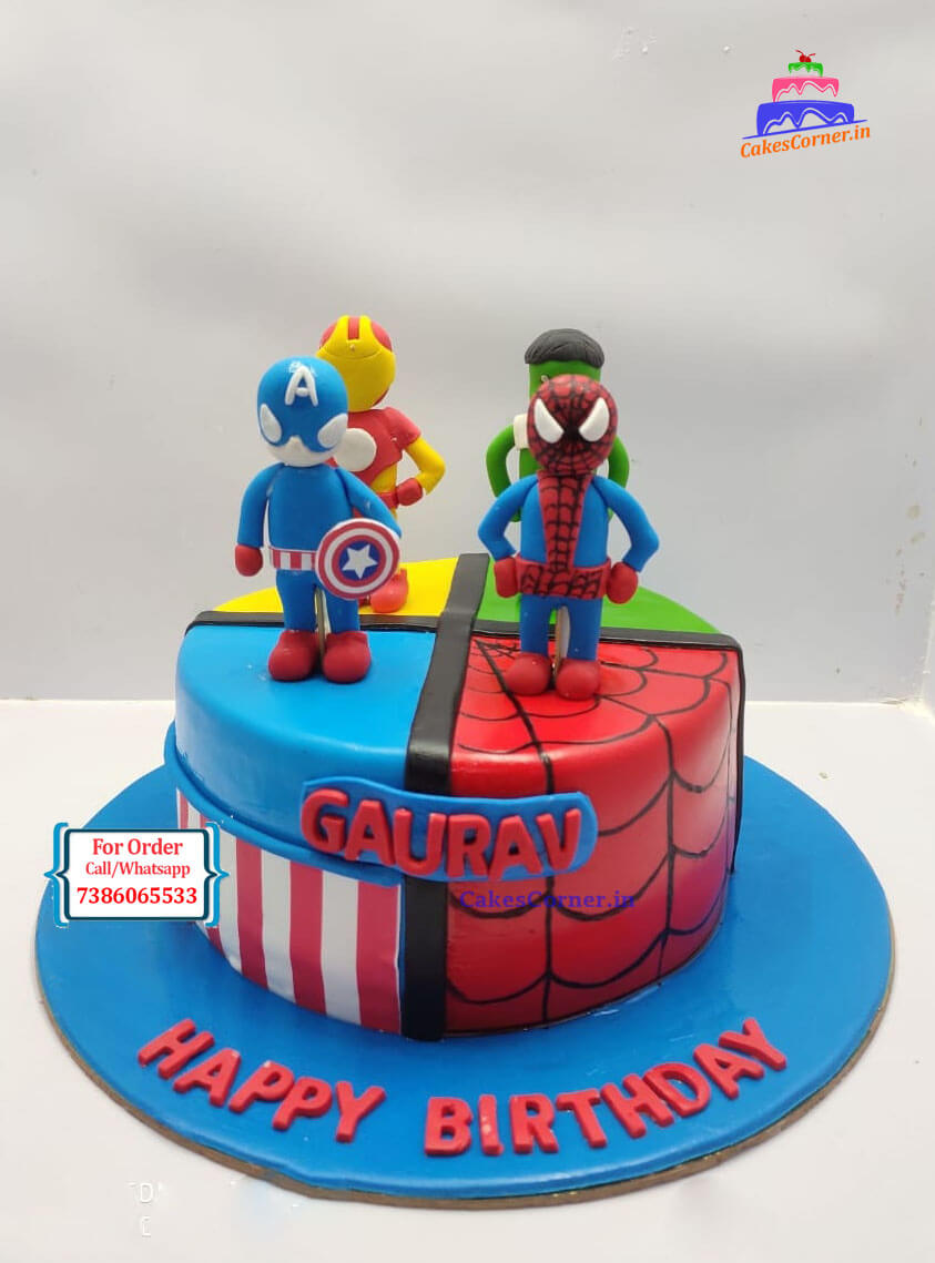 Avengers Theme Cake