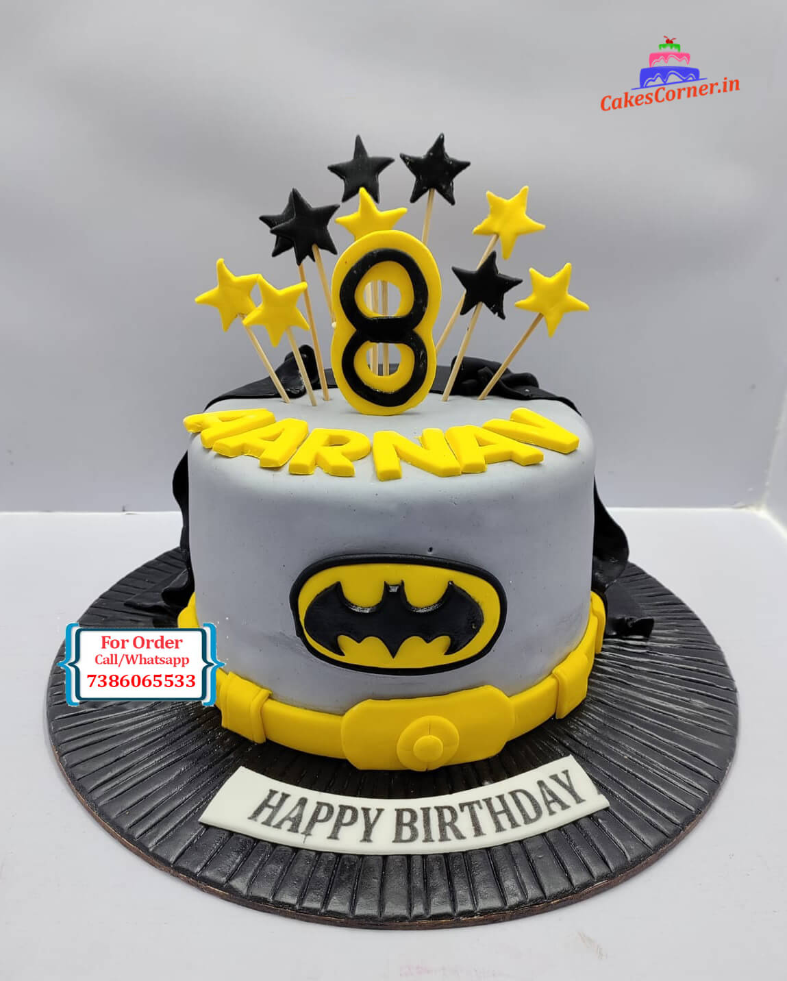 Simple Batman Cake - CakeCentral.com