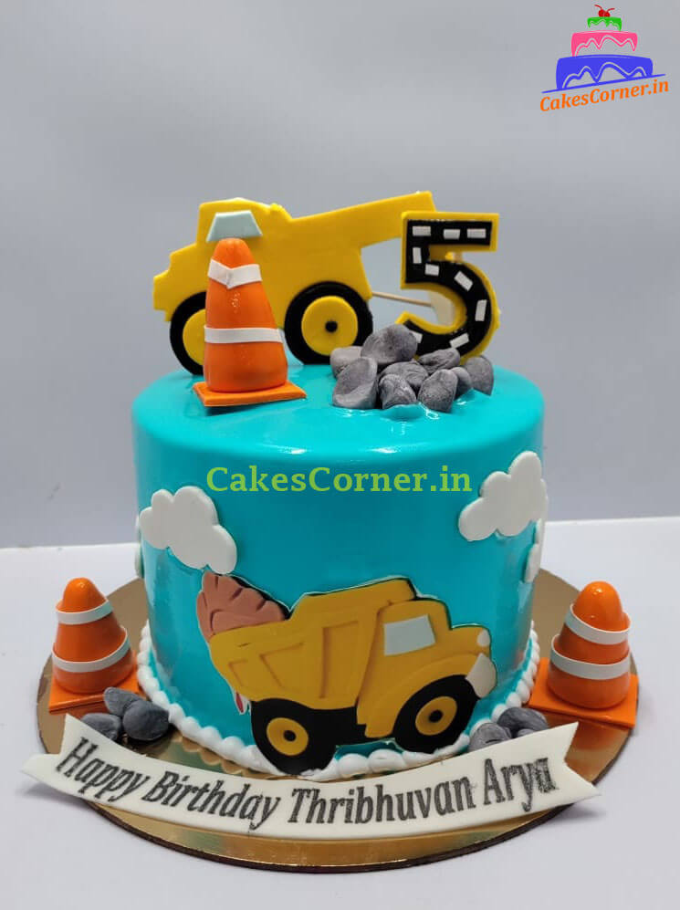 Construction Theme Cake