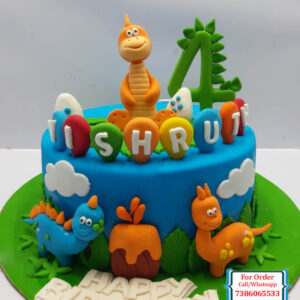 Dinosaur Theme Cake