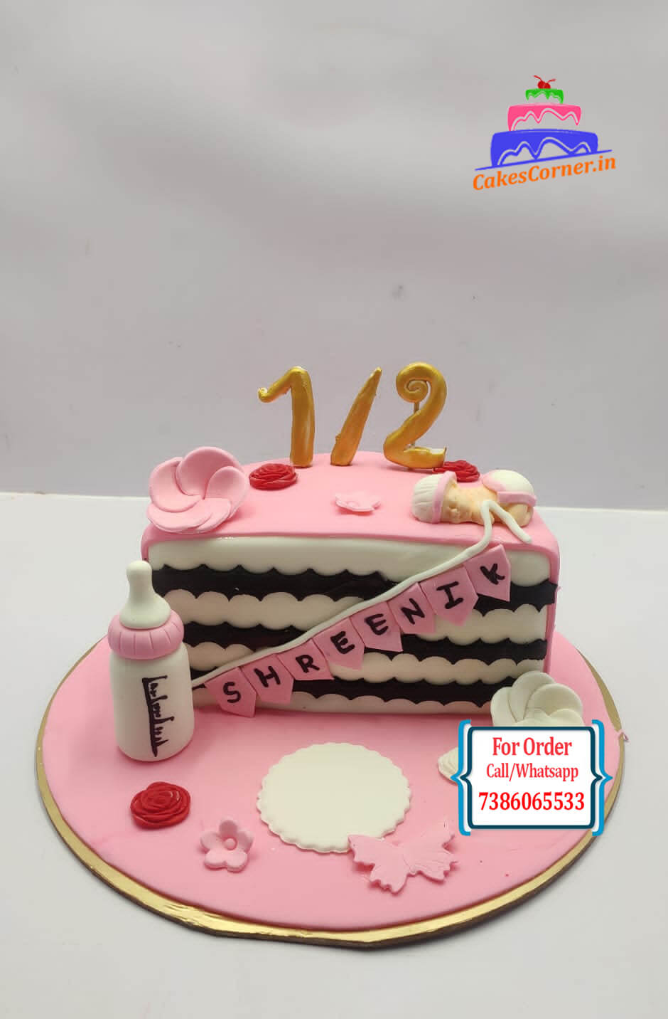 Half Year Birthday Theme Cake