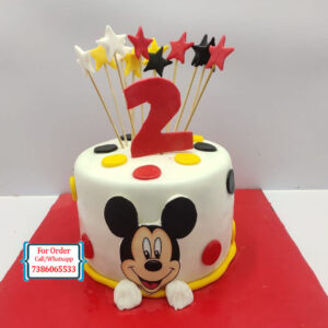 Mickey Mouse Cake For Second Birthday