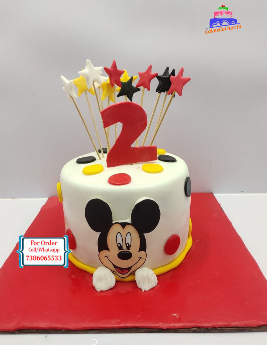 Mickey Mouse Cake For Second Birthday