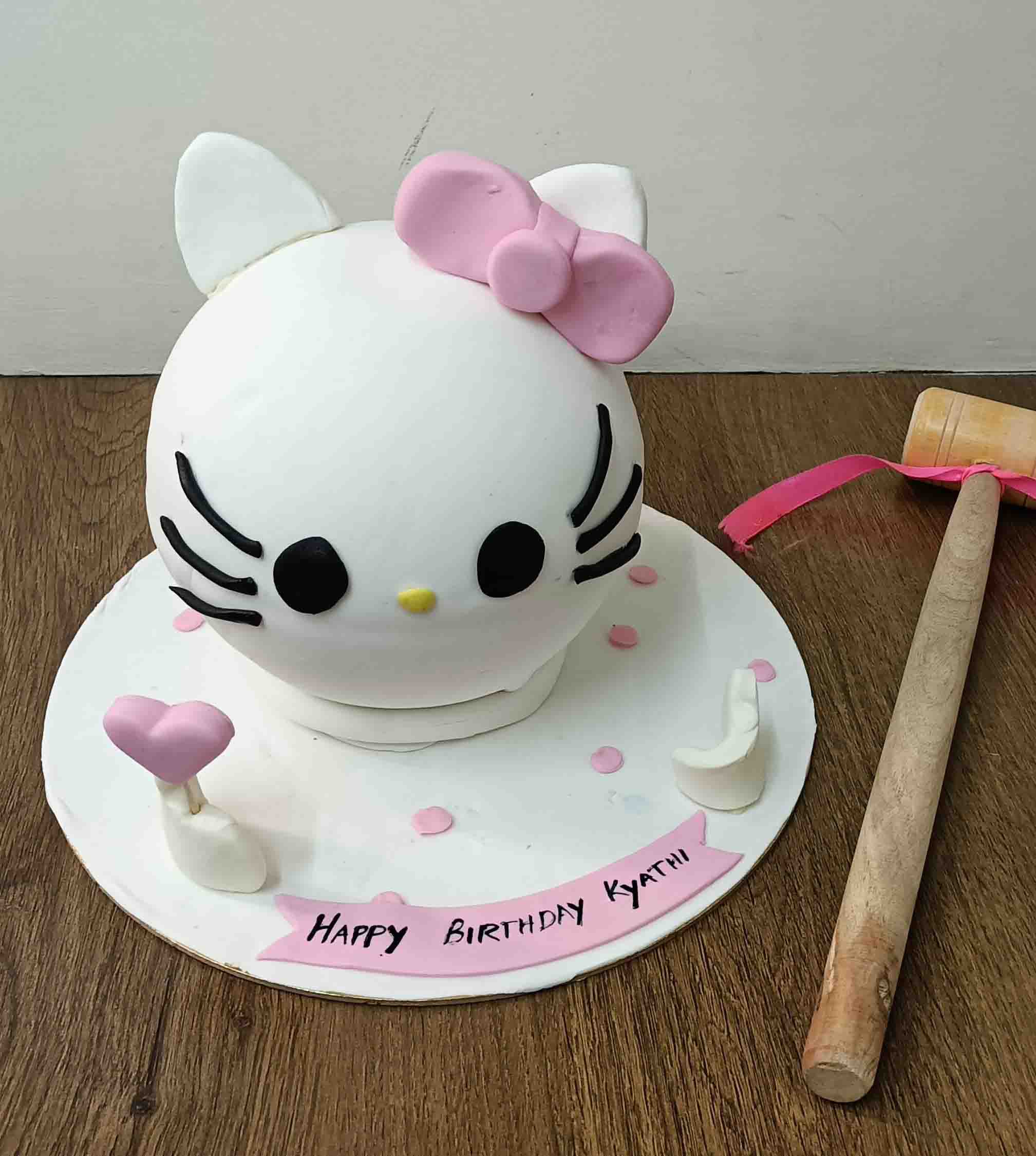 Hello Kitty Pinata Cake