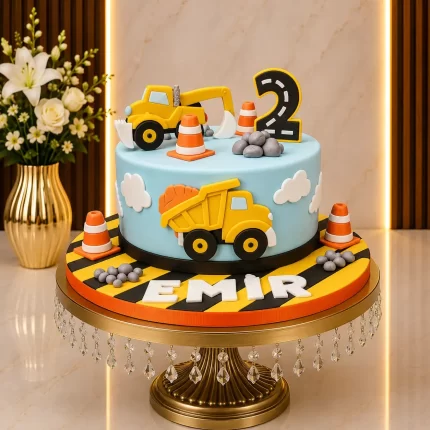 Construction Theme Cake