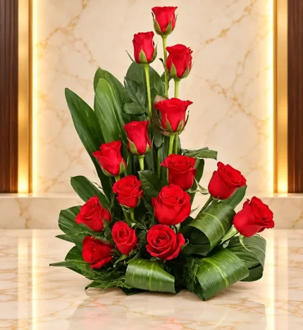 Elegant Red Rose Arrangement