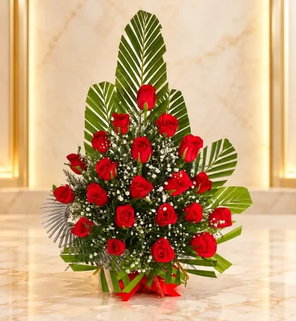 Luxurious Red Rose Arrangement